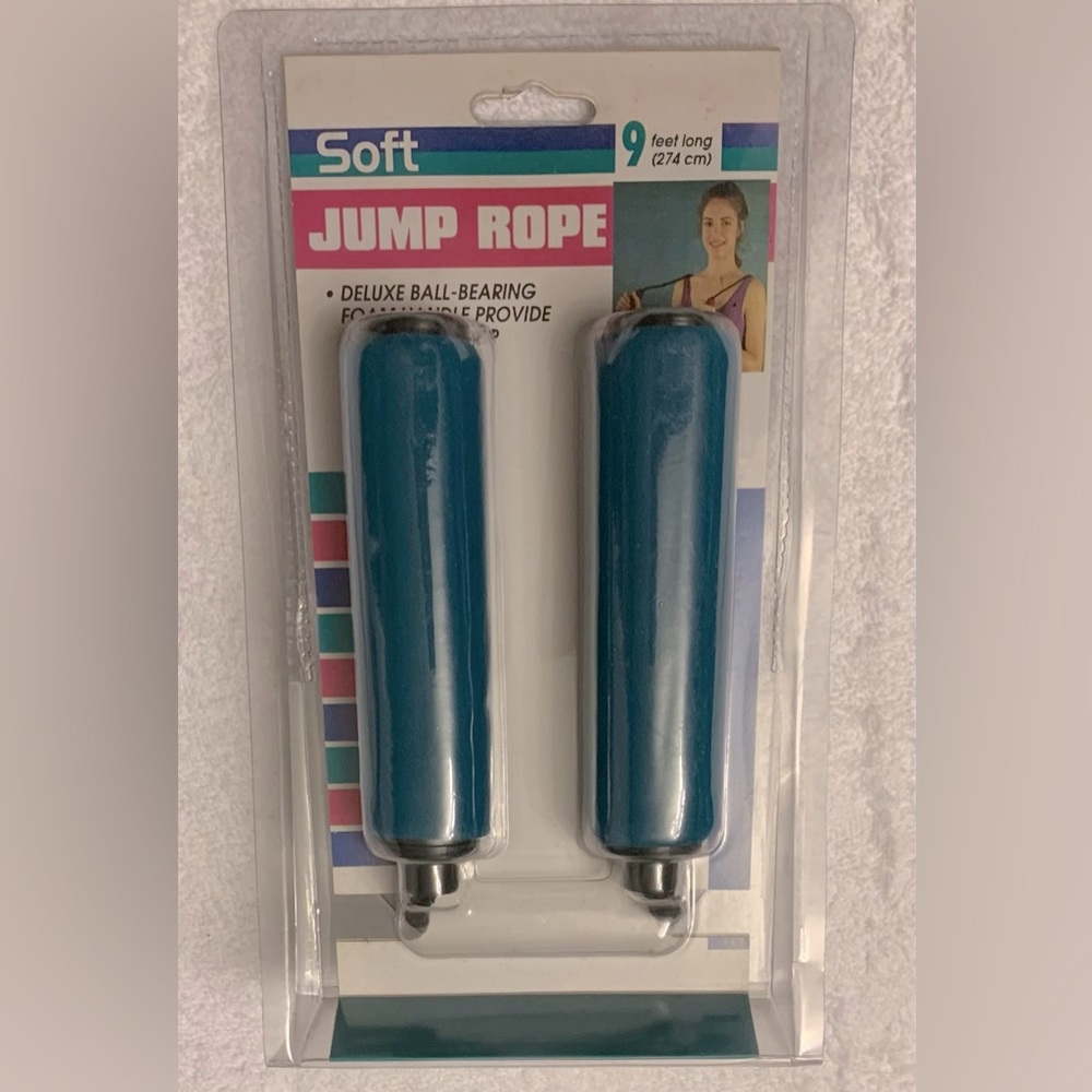 NEW~ SOFT ABSORBENT DELUXE BALL-BEARING FOAM HANDLE Jump Rope - 9 feet